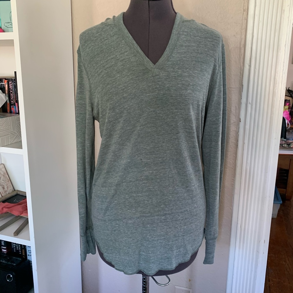 Heather green hoodie